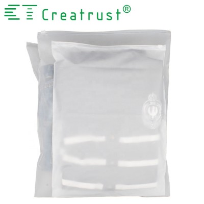 Custom Printed Logo Plastic Bags PVC Zipper Slider Bag